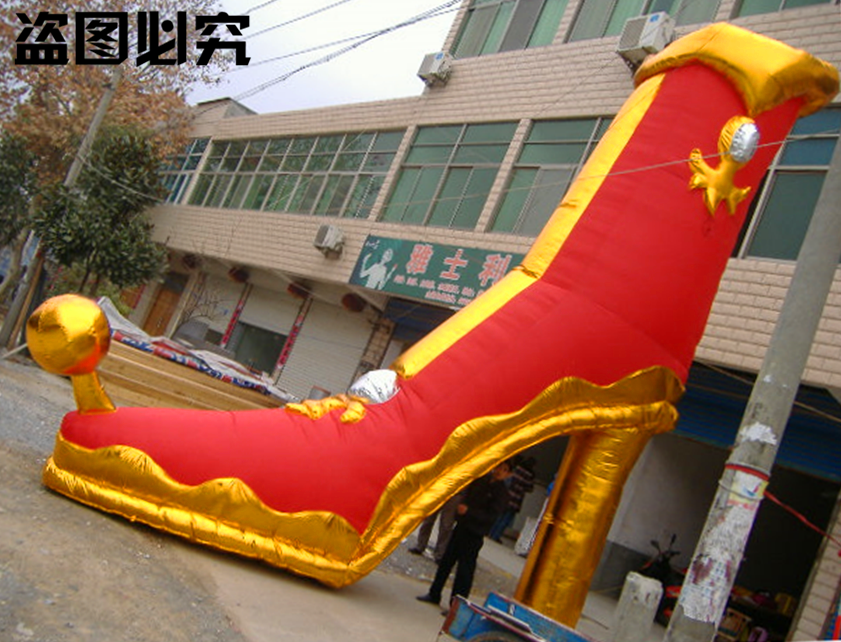Inflatable high heel shoe air mold shoes simulation model boots cartoon mascot event store Qingding Do