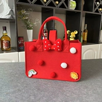 Красный комплект с бантиком, 3 предмета, с печатью вашего логотипа