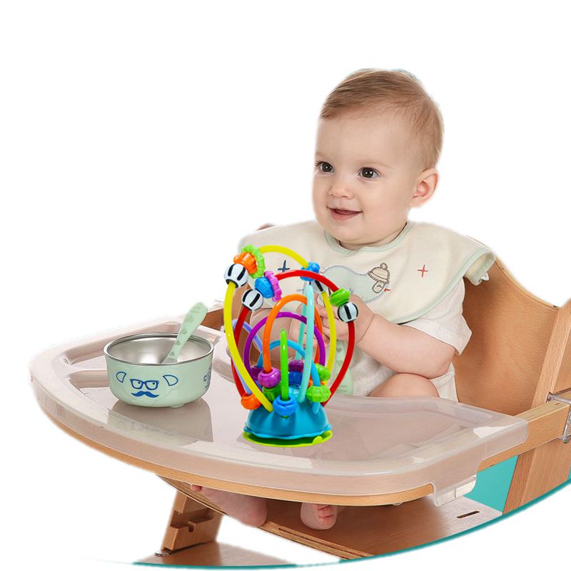 Newborn baby baby dining chair cart Ferris wheel around Pearl Everest Feeding Suction Cup for Eating Puzzle Toy