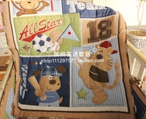 Special foreign trade exports to the United States remaining baseball lion bedding set piecebed bed hats baby is a three-piece set
