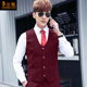 Suit Howby Wolf nam Armor Nam Xuân Thu Thin Vest rơi xuống đáy Kinh Doanh Và Giải trí Làn sóng Hàn Quốc phiên bản của Body Suit ngựa Clip