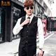 Suit Howby Wolf nam Armor Nam Xuân Thu Thin Vest rơi xuống đáy Kinh Doanh Và Giải trí Làn sóng Hàn Quốc phiên bản của Body Suit ngựa Clip