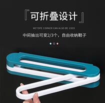 Toilet bathroom mesh red shoe rack Foldable door rear magnetic suction style home net red pins and shoes swivel