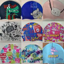 hosa Water Cube Professional Athletic Training Cute Cartoon Adult Teen Child Silicone Swimming Cap Dispensers Recommended