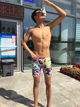 Water cube 2018 new (professional competition)mens youth five-point swimming trunks