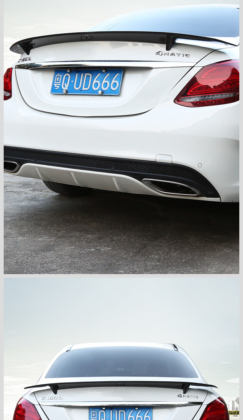 Đuôi xe Mercedes-Benz C-class C200L sửa đổi C260LGLCE cấp E300L sửa đổi đuôi AMG nâng cấp sợi carbon sửa đổi - Sopida trên cánh lướt gió mazda 3 2020