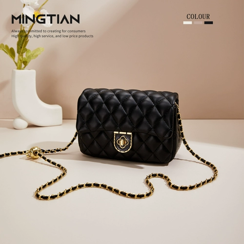 Небольшая сумка, цепь, сумка через плечо, в стиле Шанель, на цепочке, премиум класс