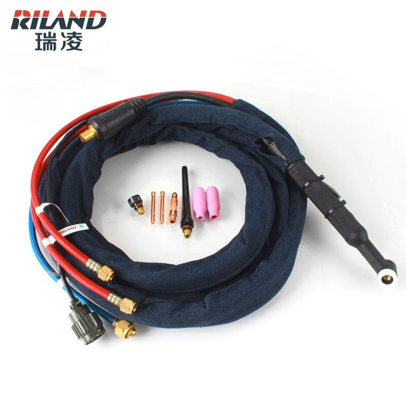Phụ kiện máy hàn hồ quang argon Ruiling Súng hàn hồ quang argon làm mát bằng nước TIG18 Phụ kiện chính hãng Ruiling máy hàn tig mini máy hàn tích