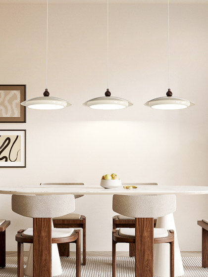 2025 New Model Living Room Chandelier in Vintage Style, Walnut Wood Color, Main Light for Hall, Retro High-End Feel, Dining Room and Bedroom Chandelier
