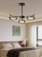 Italian-Style Minimalist Living Room Chandelier with Creative and Unique Glass Lampshade, Suitable for Dining Room, Hall, and Bedroom Lighting, High-End Zhongshan Lamp