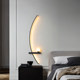 Modern Minimalist Strip Wall Lamp Bedroom Bedside Lamp Nordic Living Room Tv Background Wall Crescent-Shaped Creative Led Lamp