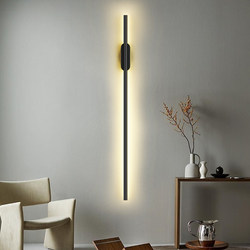 Casual Modern Long Led Wall Lamp Bedroom Bedside Lamp Scandinavian Creative Accessible Luxury Wall Lamp Living Room Hotel Wall Lamp
