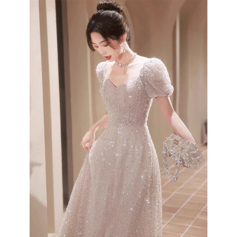 Hostess Dress for Women, Coming-Of-Age Ceremony, Elegant Banquet, Birthday, Dignified, Stunning, High-End Feel, Choir Performance Dress for Women Hostess Dress for Women, Coming-Of-Age Ceremony, Elegant Banquet, Birthday, Dignified, Stunning, High-End Feel, Choir Performance Dress for Women