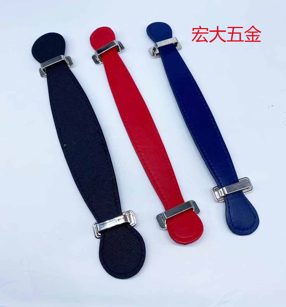 Imitation leather car wire handle pressing line hardware handle leather handle leather handle bag with gift box portable PU decorative handle