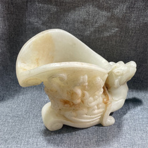 Antique jade crafts classical jade carving Xiu jade ornaments high ancient jade old jade old collection jade playing with old jade portable