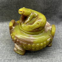 Antiques and miscellaneous Xiu jade crafts jade carvings stone carvings creative ornaments collections of ancient jade ancient carvings aged jade Pixiu