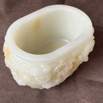 Old style Xiu jade auspicious ancient jade old jade crafts jade incense burner ornaments jade stone carvings jade pieces household gifts