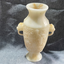 Old jade craftsmanship classical jade carving Xiu jade ornaments high ancient jade old jade old collection jade playing with old jade vase