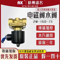 Hangzhou famous solenoid valve water valve 2W-160-15 through 16MM DC24V flushing water inlet and drain valve normally closed