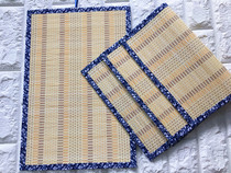  Kindergarten ethnic decoration charm Chinese style blue and white cloth edging bamboo curtain Corridor stairway wall decoration Bamboo charm