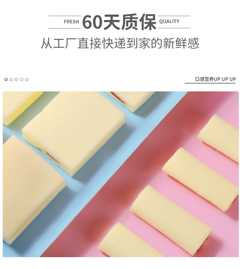 【港荣】乳酸菌蓝莓蛋糕500g*2箱