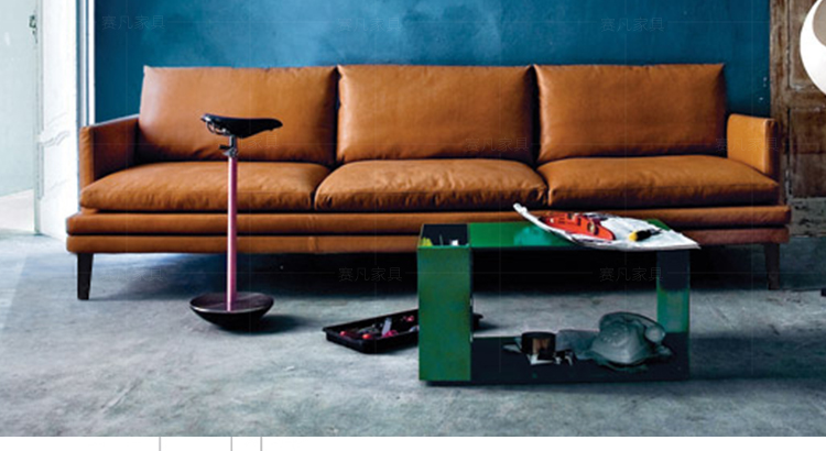 Nordic ngành năng lượng gió nhẹ sang trọng sofa da Ý nhỏ gọn da ba nơi sofa da căn hộ nhỏ phòng khách đôi - Ghế sô pha sofa giường thông minh