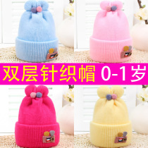 Baby Hats 0-12 Month Newborns Hood Heads Cap Baby Wool Cap Newborn Cashmere Fetal Hat Autumn Winter