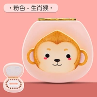 Розовый монки, отправляющая бутылку с водолазом Гании