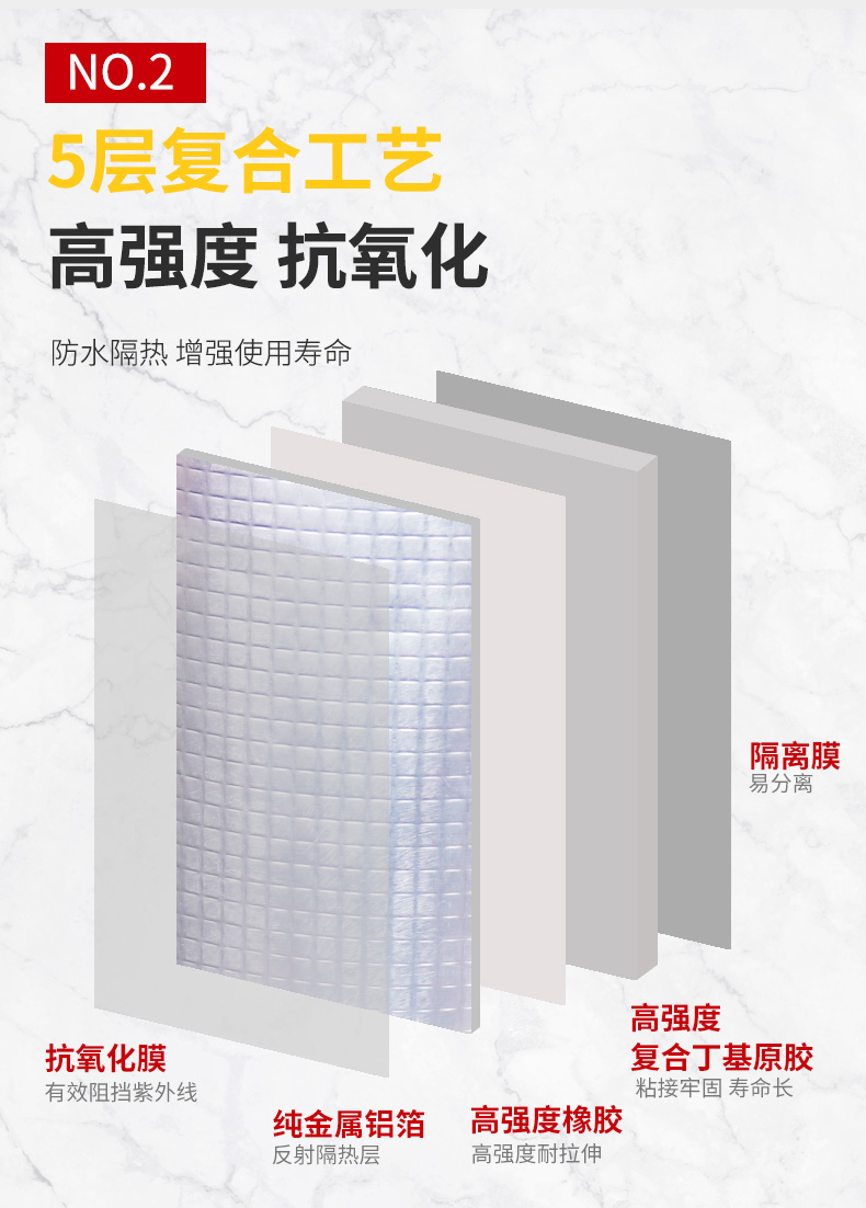 Băng keo chống thấm butyl, vật liệu chống thấm, vết nứt mái tự dính, mái nhà, mái tôn, vật liệu chống nắng, chống thấm và cách nhiệt băng keo chống thấm 3m