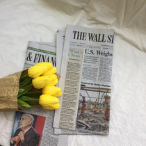 Vintage primary color English packaging newspaper ins wind swing shooting paper props Photography shooting Retro photo decoration paper