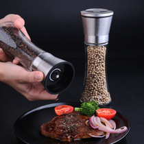304 Stainless Steel Mill Pepper Grinding Machine Manual Bell Pepper Powder Prickly Pepper Black Pepper Sesame Grinding Bottle Sauce Bottle