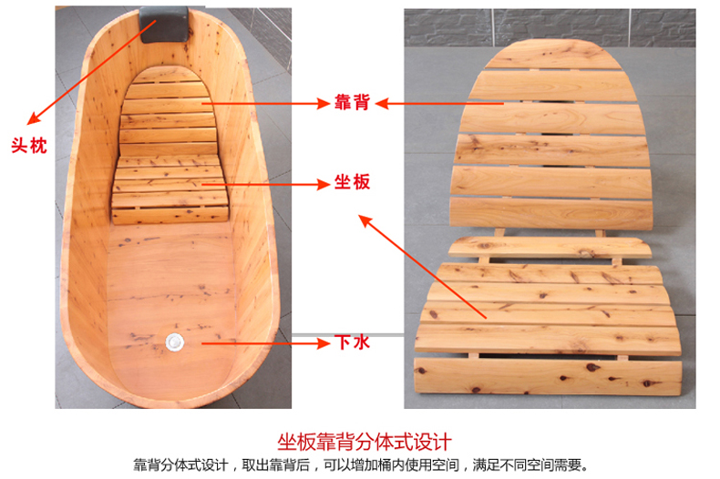 Детали внутри бочки для ванны 790-2