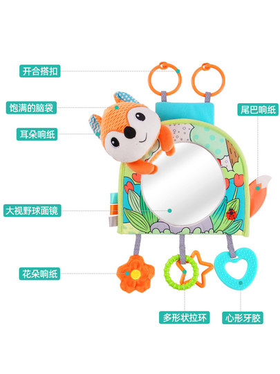 Espejo de observación del asiento de seguridad del coche, espejo interior del coche de bebé, espejo del coche portabebés, espejo retrovisor del coche para niños