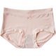 Caitian ice silk underwear women's summer solid color graphene antibacterial pure cotton crotch mid-waist milk silky seamless shorts heads