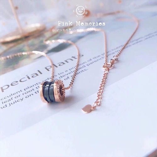 Ожерелье для влюбленных, золотая подвеска, цепочка до ключиц, золото 750 пробы, 18 карат, розовое золото, подарок на день рождения