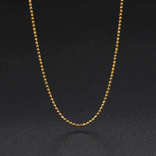 Ожерелье, золотая цепочка из жемчуга, золотой браслет с одной бусиной, золото 18 карат, розовое золото