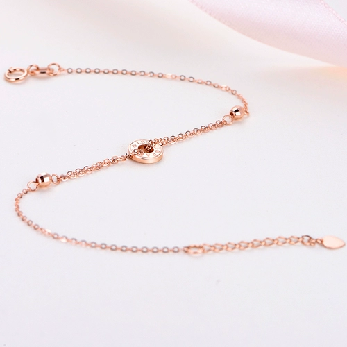 Золотой браслет, ювелирное украшение, золото 750 пробы, розовое золото, официальный продукт, подарок на день рождения