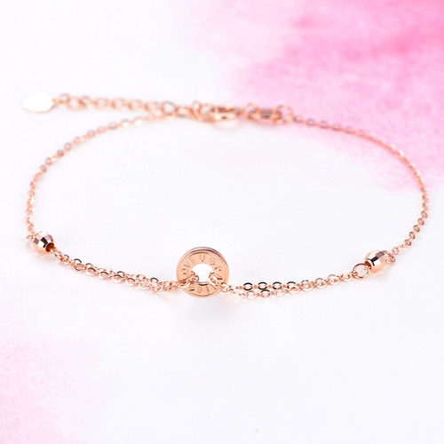 Золотой браслет, ювелирное украшение, золото 750 пробы, розовое золото, официальный продукт, подарок на день рождения