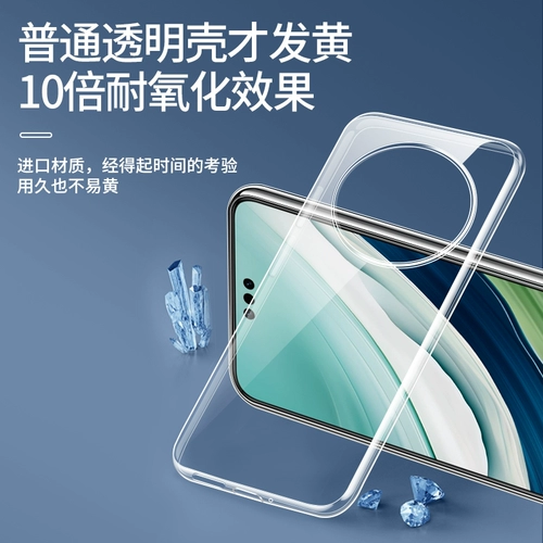 Применимый Huawei Mate60pro Case Case Mobile Phore Mete60 Transparent M60+New RS Extraordry Master Mt Ultra -Thin Meta Silicone Meat Meat Anty -Drop Mata Shrotect Mat Hua Por Ten Matr