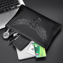 Biden Kangaroo Men's Clutch Leather Casual Clutch Top Layer Pure Leather Business Envelope Bag Large Capacity Tide