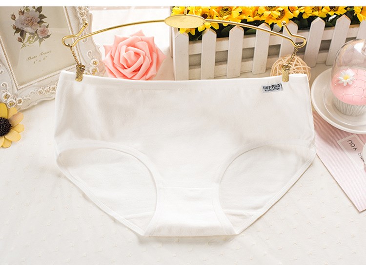 Quần lót cotton 5 hộp nữ thấp eo giữa eo tam giác Quần cotton sinh viên ít phụ nữ 100% hộp quà quần lót phụ nữ
