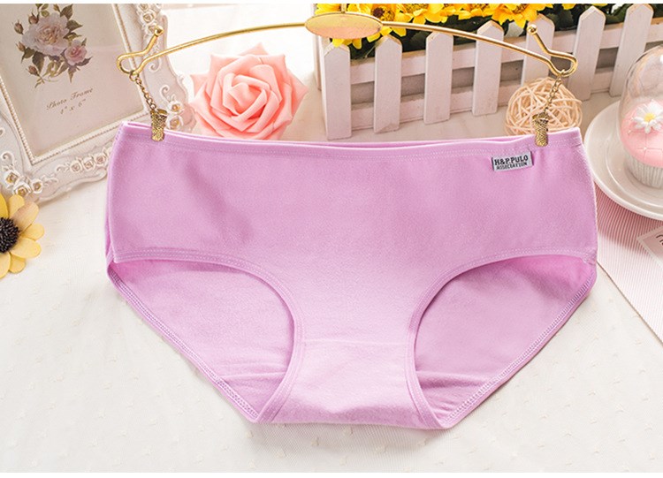 Quần lót cotton 5 hộp nữ thấp eo giữa eo tam giác Quần cotton sinh viên ít phụ nữ 100% hộp quà quần lót phụ nữ