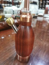 Yunnan features high-end natural bamboo and Myanmar flower pear wood pure hand-made kettle