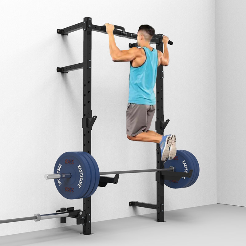 Inter-East Fitness Multifunction Sleeper Wall Mount Wall Mount Deep Squat Home Private Teaching Barbell Rack Citation Body Up Single Bar