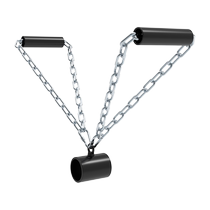 East Barbell Training Deadlift Handle Glove Tube Adjustable Length Iron Chain Pull Handle Explosive Training Accessories