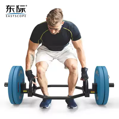 Dongji big ring Olympic Rod hard tie rod barbell Rod large hole universal ring Rod fitness equipment shrug shoulder hexagon bar