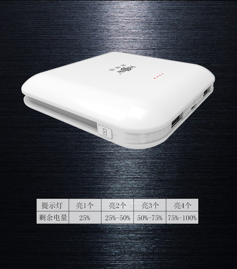 Hong Shuowei Mobile sạc kho báu 6000 mAh Điện thoại di động mini di động Điện thoại phẳng phổ quát