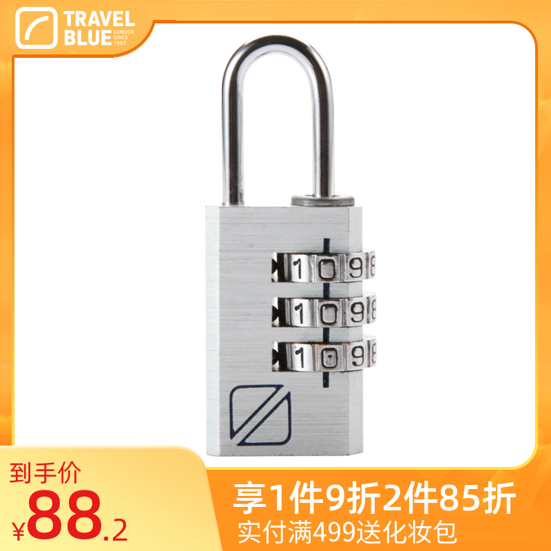 Blue Brigade luggage locker drawer gym warehouse door and window toolbox 3-digit aluminum combination lock padlock