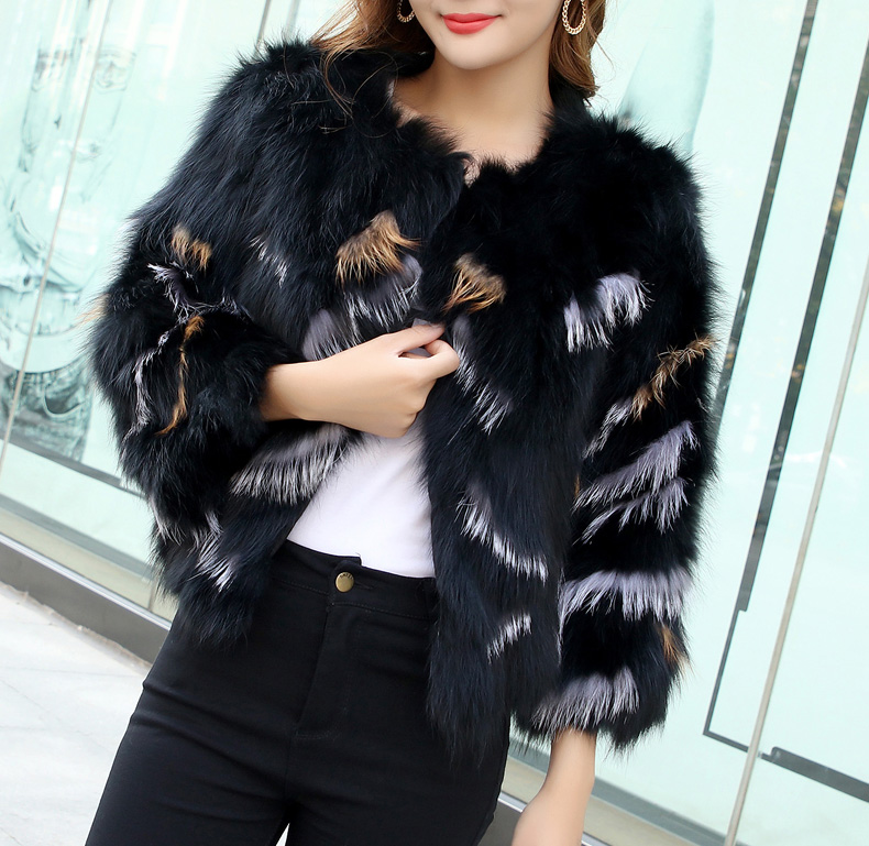 Fox lông cỏ lông ngắn đoạn Hained 2018 mới xử lý thủy triều mùa đông len thật dệt thời trang chống mùa thời trang nữ áo khoác lông cừu uniqlo