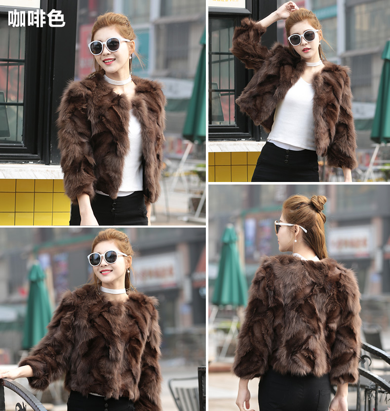 Manteau de fourrure femme - Ref 3174650 Image 21